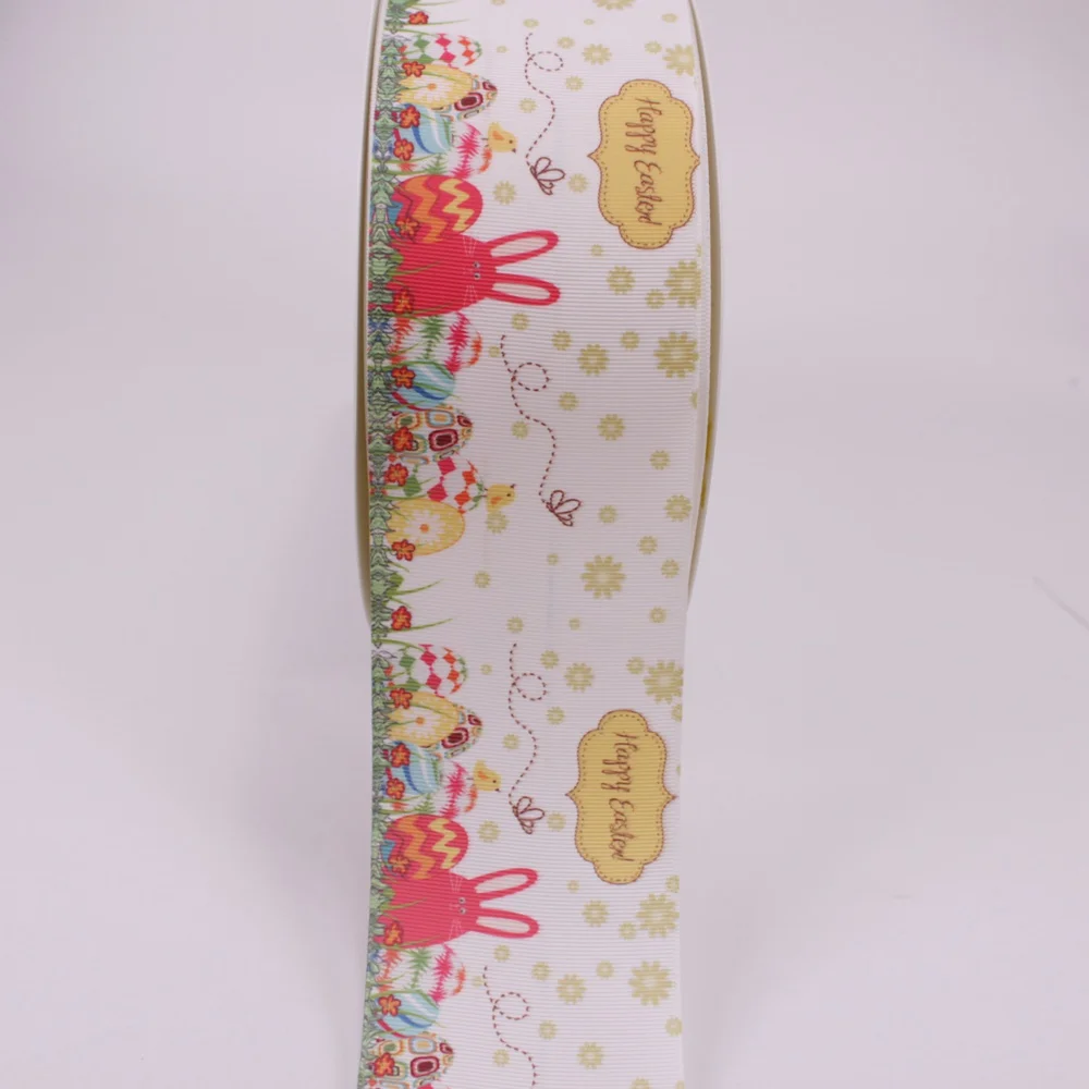 Теплопроводная корсажная лента с рисунком happy Easter rabbit 16 мм 75 10 ярдов/партия