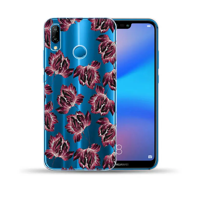 Мягкий чехол из ТПУ с арбузом для Huawei P8 P9 P10 P20 Lite P30 Pro цветочными листьями Capa Mate 10 20