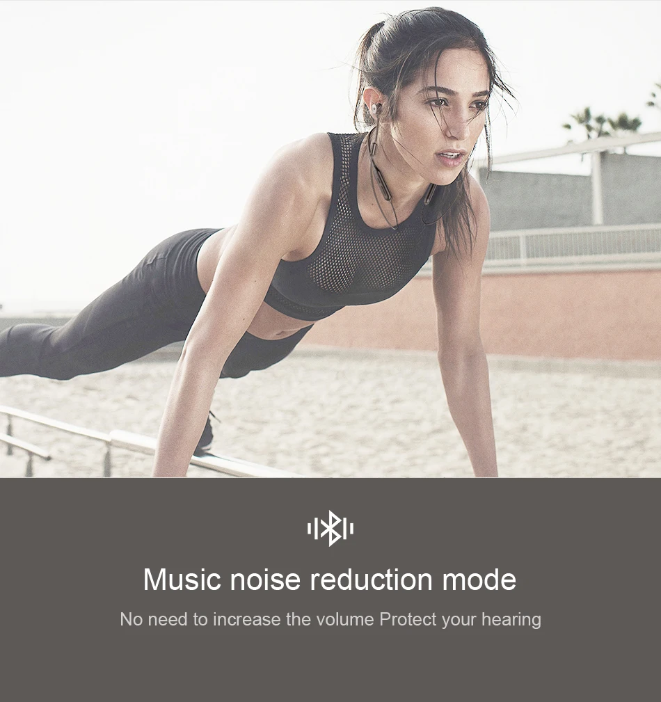 Baseus S15 ANC Wireless Bluetooth Earphone Active Noise Cancellation V4.2 Bluetooth Sport Earphones with Mic for Mobile Phone