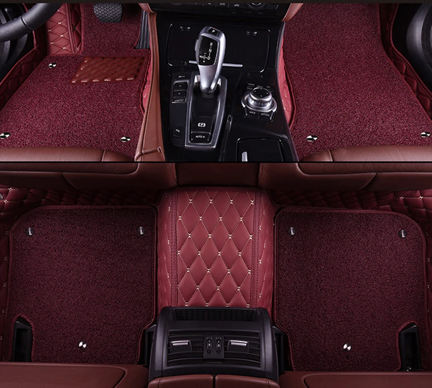 

kalaisike Custom car floor mats for Alfa Romeo Giulia Stelvio 2017 car styling auto accessories