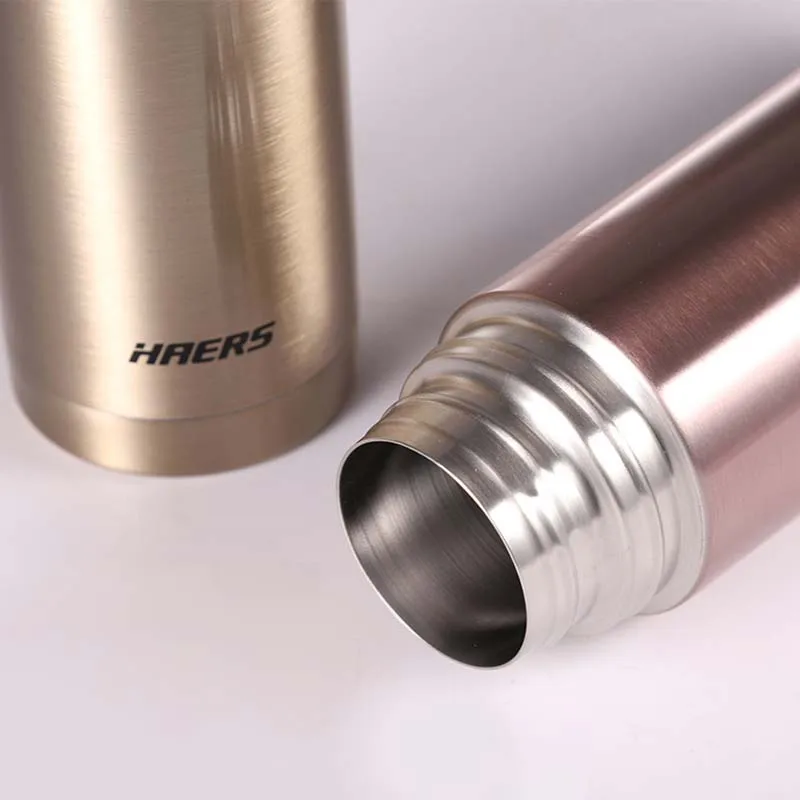 Haers 500 мл Термос 304 нержавеющая сталь BPA бесплатно термосы с веревкой для спорта на