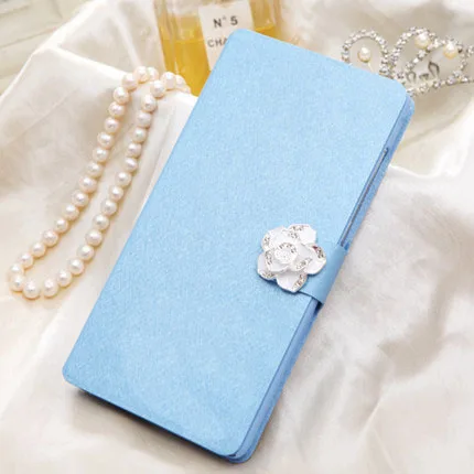 Blue Camellia AXD роскошный флип-кошелек с подставкой, Шелковый чехол для телефона, чехол для Nokia 2 2,1 3 3,1 Plus 5 5,1 6,1 Plus X6 6, чехол для телефона - Цвет: Blue Camellia