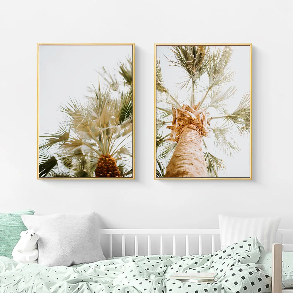 Тропические принты пальмовое дерево скандинавские плакаты и настенная живопись