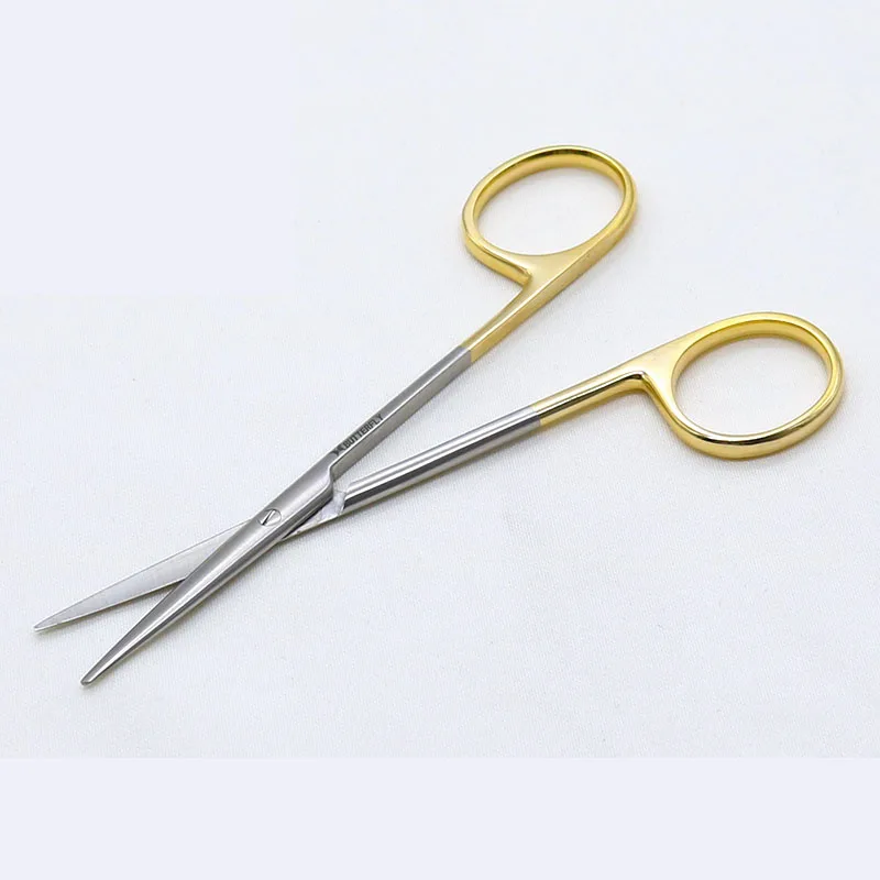 Нержавеющая сталь золотые ручки тупым головка зачистки Ножницы ножницы для