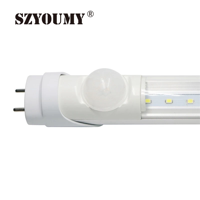 Светодиодная лампа SZYOUMY 18 Вт 1200 мм T8 4 фута SMD2835 теплый и холодный белый свет