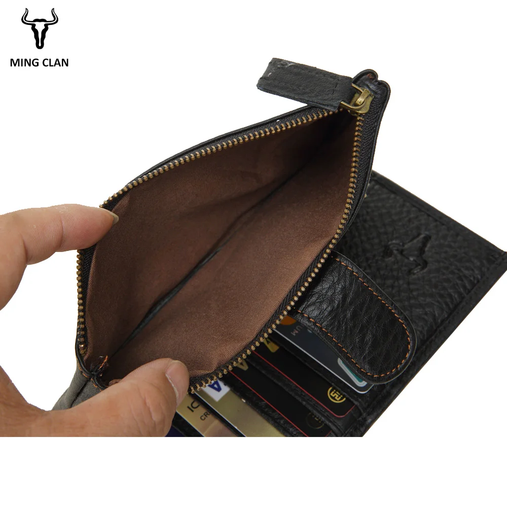 Women Zipper Wallet Genuine Leather Long Wallets With Zipper Pocket Small Clutch Wallet For Women