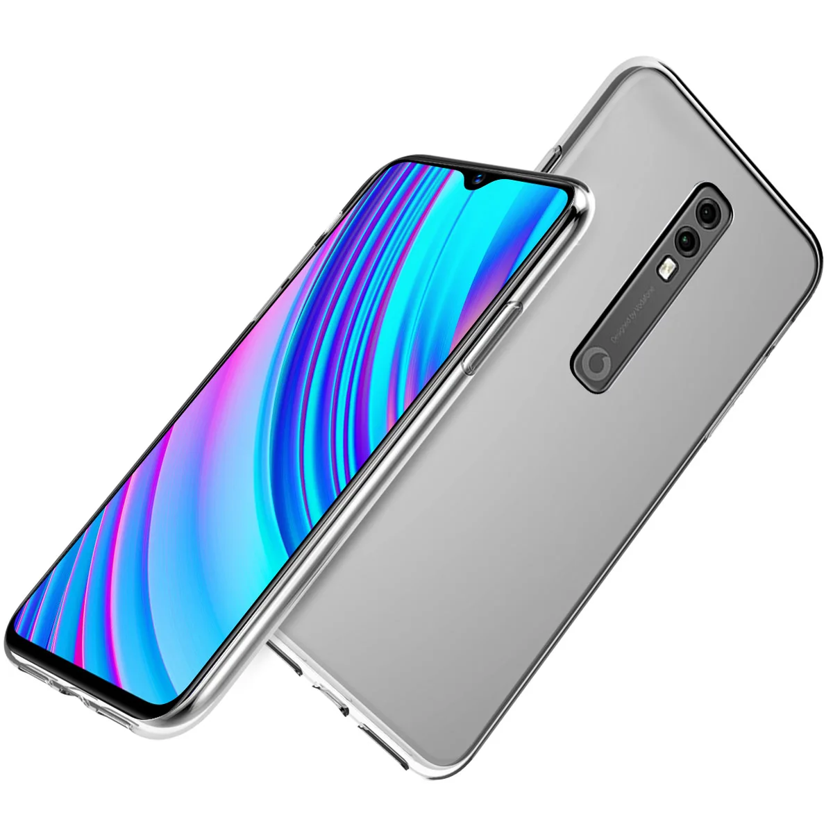 Для Vodafone Smart V10 чехол тонкий мягкий прозрачный ТПУ противоударный защитный