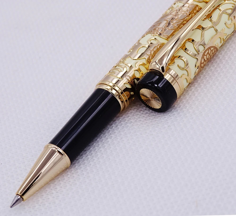 Jinhao 5000 винтажная Роскошная искусственная резьба по текстуре дракона ручка с