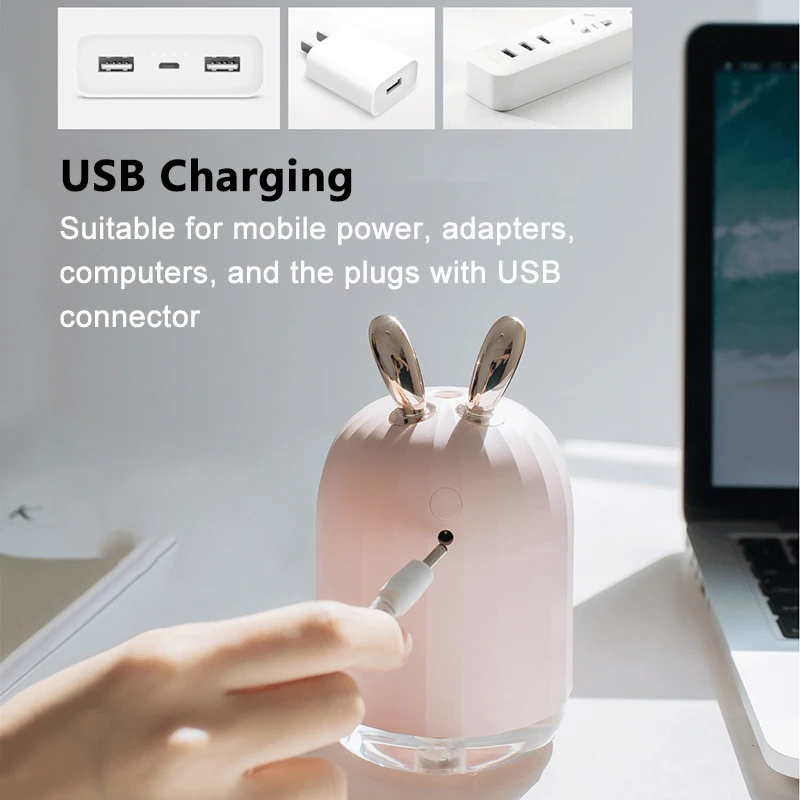 220ML USB Deer Ultrasonic Air Humidifier Aroma Essential Oil Diffuser LED Night Light Mist Maker Fogger for Home Car Xmas Gift | Бытовая