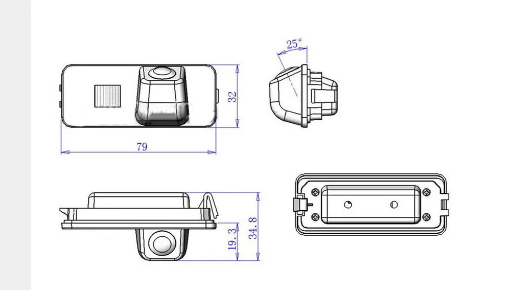 CCD HD Проводная Автомобильная фотосессия для нового VW Passat/New Bora Sagitar 2008-2010 Jetta waterproof |