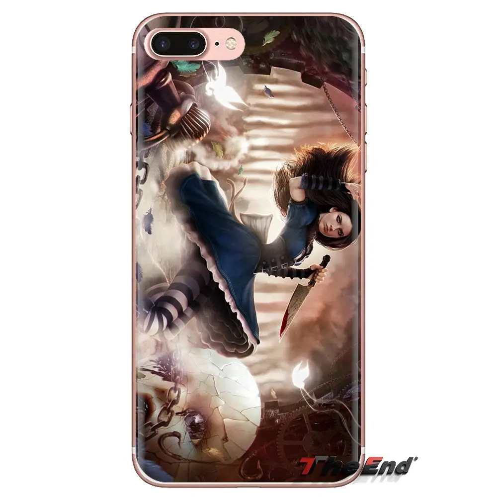 For Samsung Galaxy J1 J2 J3 J4 J5 J6 J7 J8 Plus 2018 Prime 2015 2016 2017 Transparent Soft Skin Case Alice Madness Returns Girls |