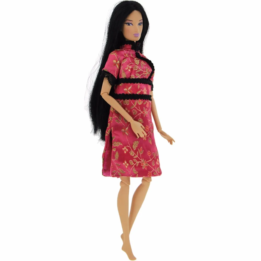 Модные комплекты одежды из 5 предметов; платье; брюки; Купальник; Cheongsam; спортивная одежда; аксессуары; Одежда для куклы Барби; Игрушки для маленьких девочек