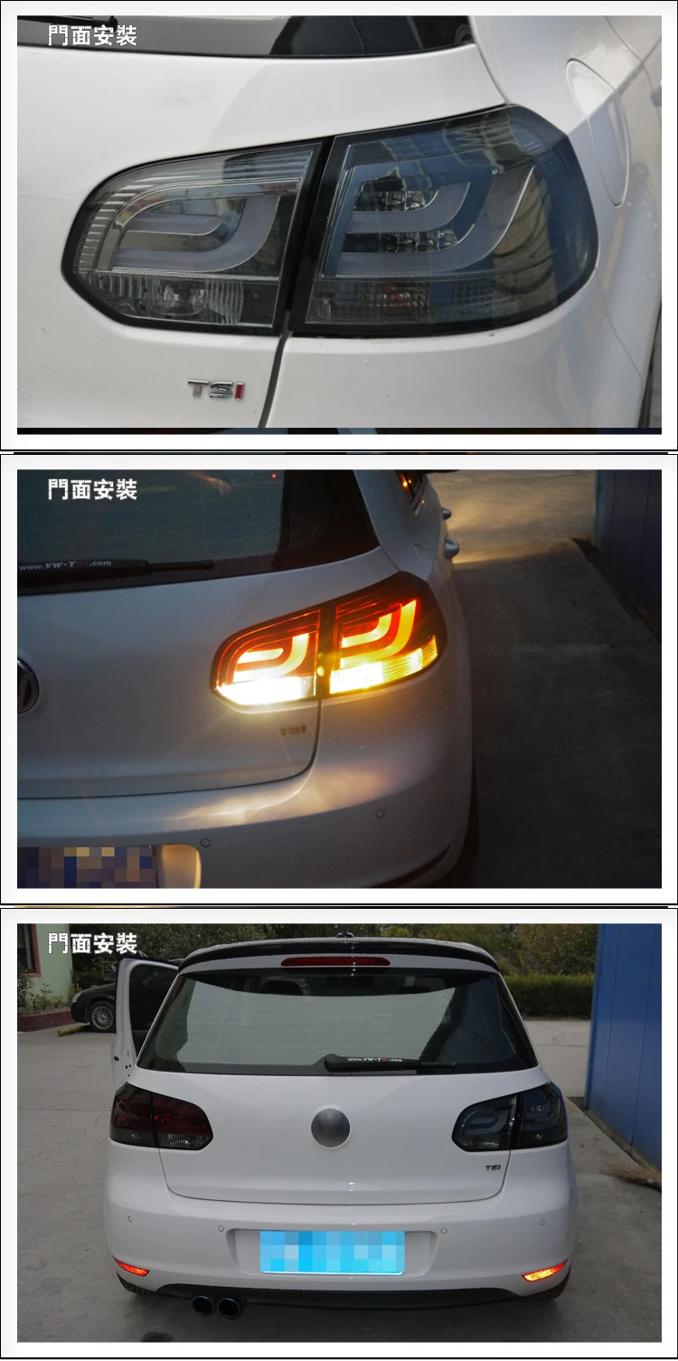 Автомобильный Стайлинг для VW GOLF 6 MK6 GOLF6 R20 задний светильник s светодиодный задний светильник светодиодный задний фонарь DRL+ тормоз+ Реверсивный+ сигнальный светильник в сборе