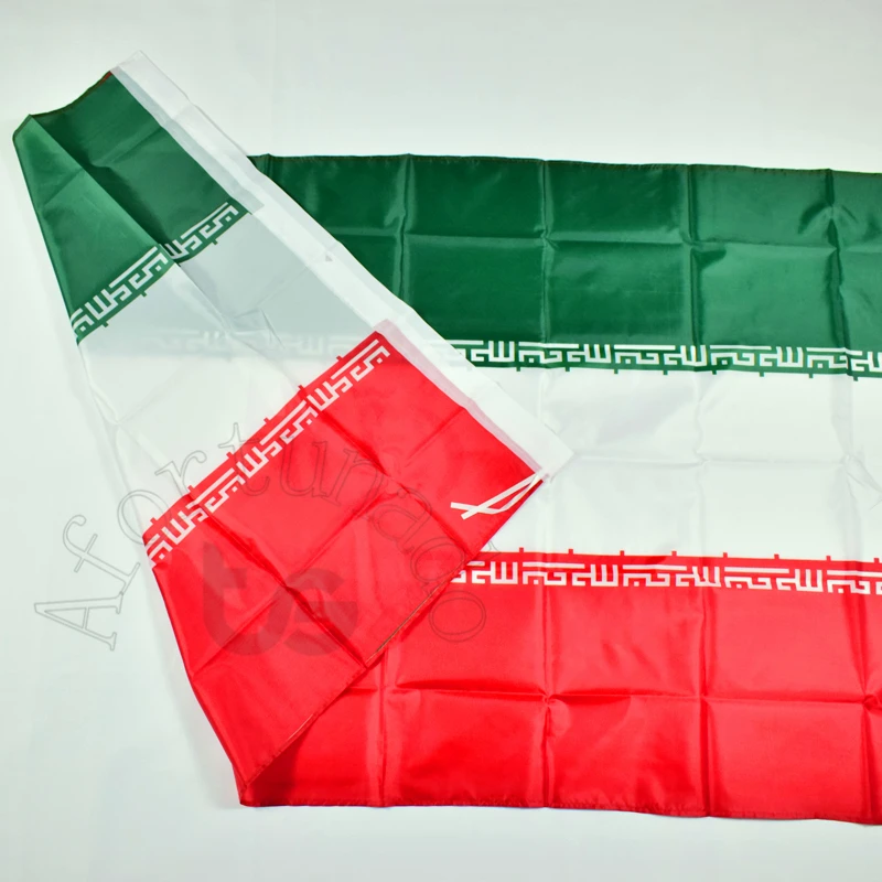 

Iran 90*150cm Iranian flag Banner 3x5 Foot national flag for meet,Parade,party.Hanging,decoration