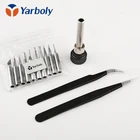 900M-T жало паяльника Hakko 936 Lukey 852D 898d SAIKE ATTEN AOYUE KADA паяльная станция YIHUA + 2 шт набор пинцетов