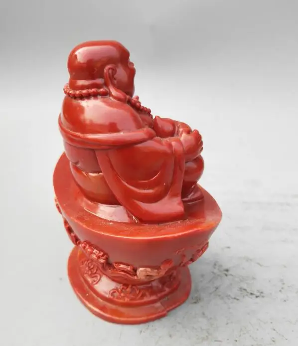 

Chinese Shoushan stone wealth Maitreya Buddha statue
