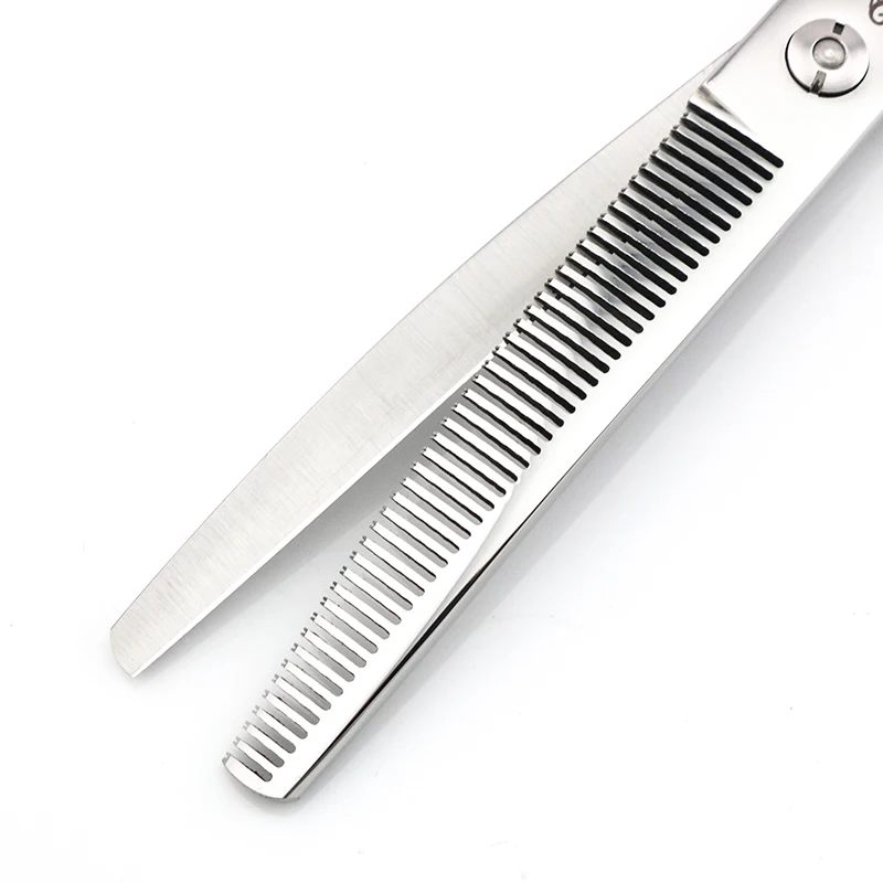 Ножницы для ухода за собаками 7 дюймовые изогнутые ножницы филировки 46 зубов