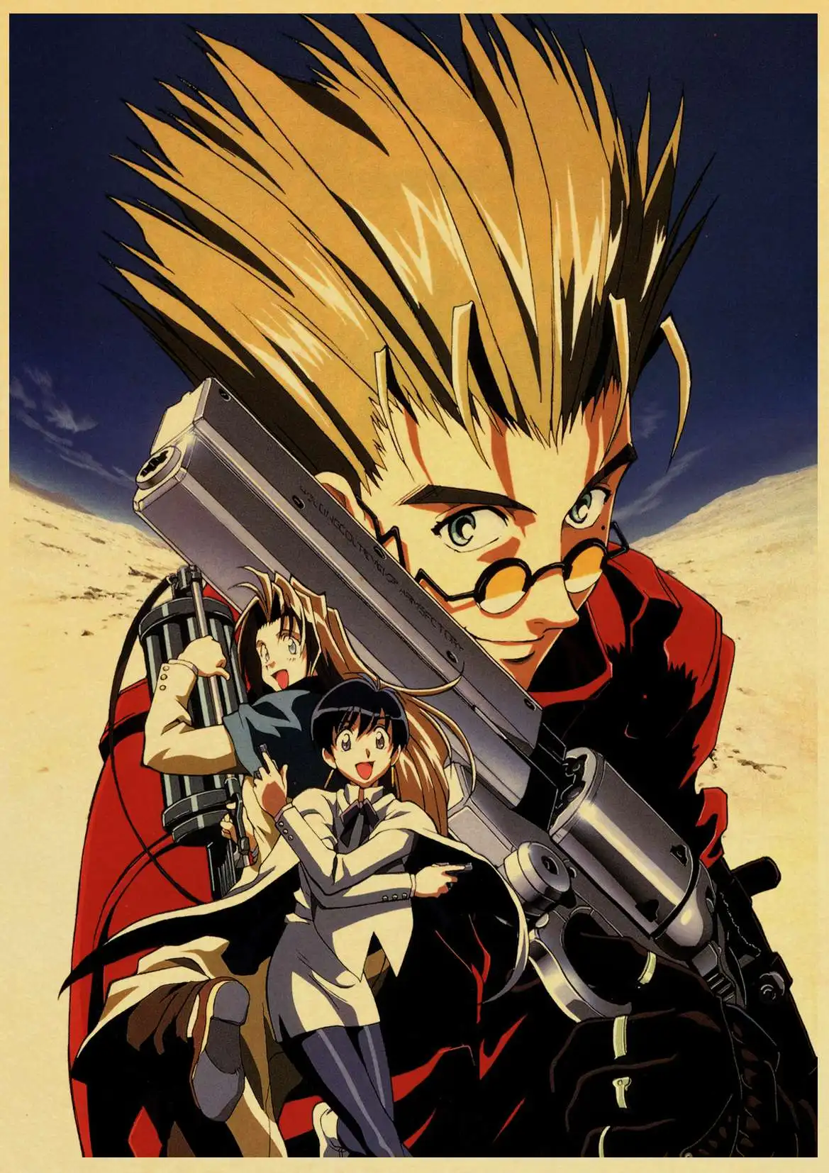 Японское аниме Trigun максимальный Каратель Vash the Stampede винтажный бумажный плакат настенная живопись украшение дома 42X30 см 30X21 см - Цвет: T015