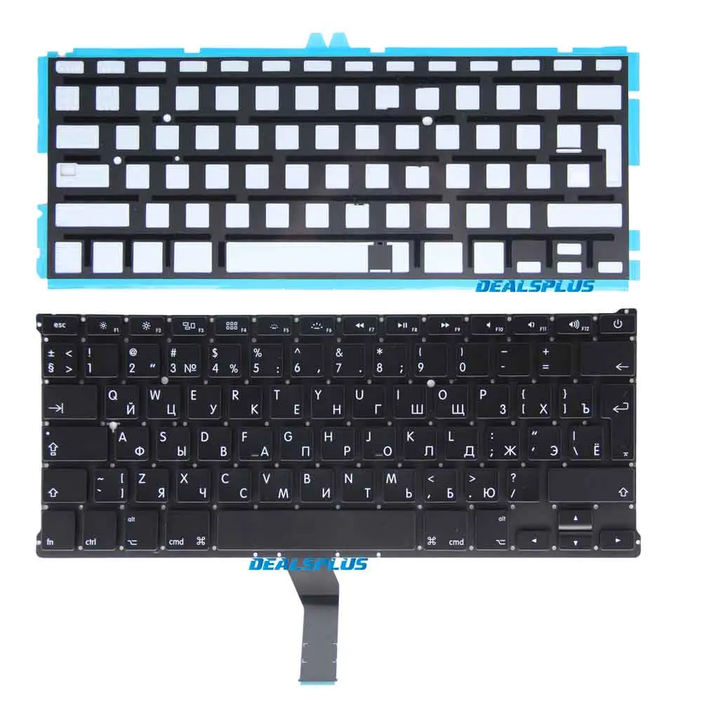 Новая русская клавиатура с подсветкой для Macbook Air 13 3 &quotA1466 A1369 MD231 MD232 MC503 MC504 2011 -2016