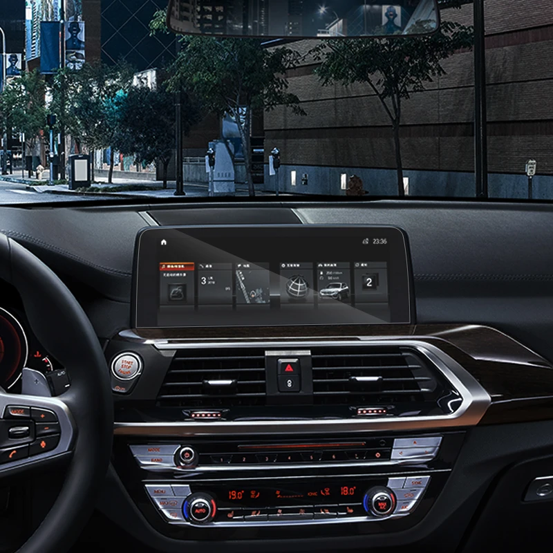 Для BMW X3 G01 2018 настоящий автомобильный Стайлинг GPS навигационный экран Стеклянная