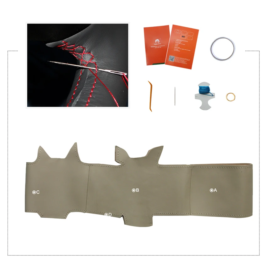 

MEWANT Beige Artificial Leather Car Steering Wheel Cover for Volvo S80 2006-2009 XC70 2007-2010 V70 2009