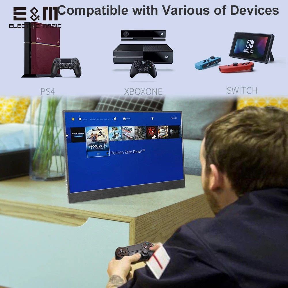 4K HDR ips ЖК-Монитор чехол из углеродного волокна для Raspberry Pi 4 Xbox портативные игры экран Тип C PS4 PC дисплей 3840x2160
