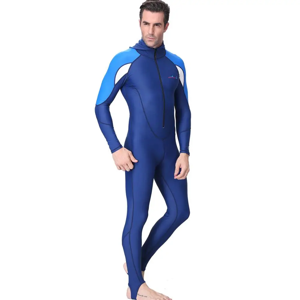 Мужской костюм для дайвинга с капюшоном плавания и Сноркелинга сноркелинга