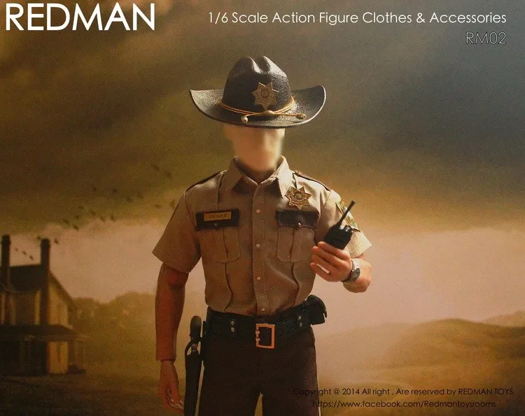 1/6 весы фигурки аксессуары для кукол мужские Ходячие мертвецы Рик Sheriff костюм 1" фигурка кукла не включает в себя кукла 2387