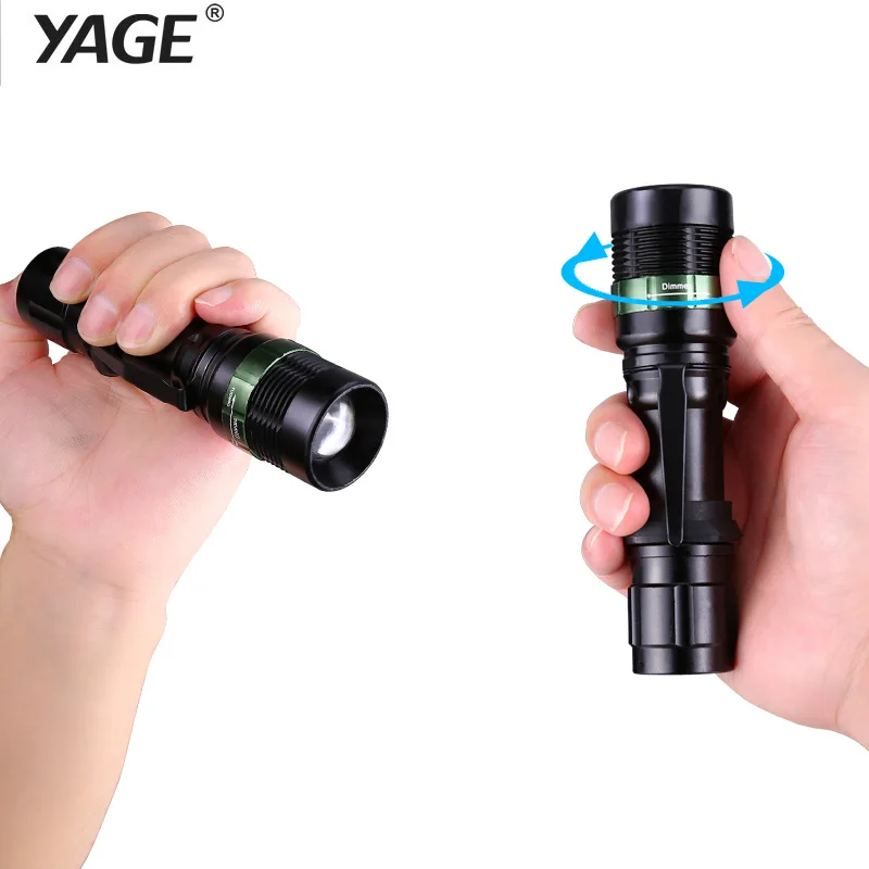 YAGE YG-338C вспышка светильник XP-G фонарь CREE светодиодный вспышка светильник фонарь светильник для 18650 аккумуляторной батареи или ААА ручной фонарь