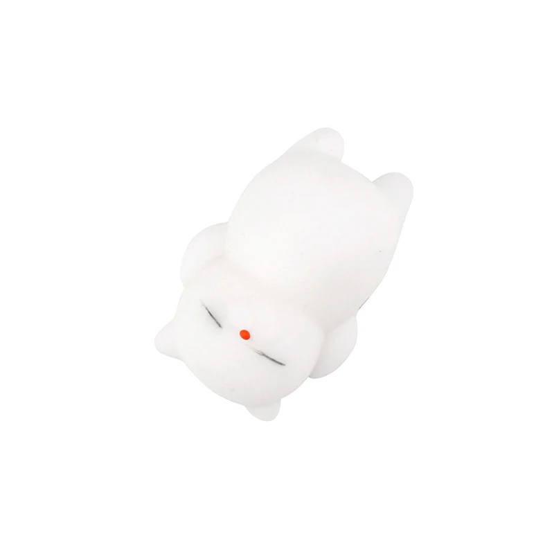 White cat Мягкая игрушка милое животное антистрессовый мяч декомпрессионный липкий устраняет домашних животных Забавный подарок для снятия стресса для детей и взрослых игрушки - Цвет: White cat