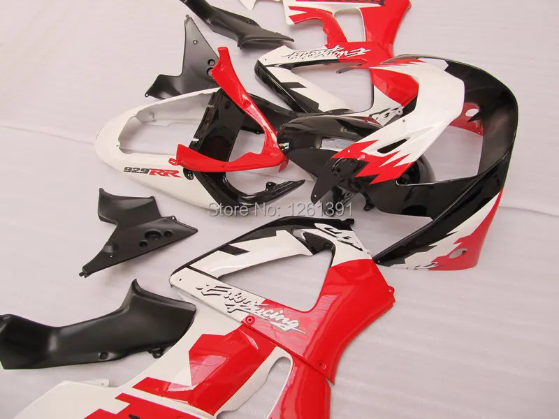 

Injection fairings for HONDA CBR900RR 929 00 01 CBR 900RR 2000 2001 CBR929 00 01 929RR 00 01 #s6hh7 red white black fairing kits