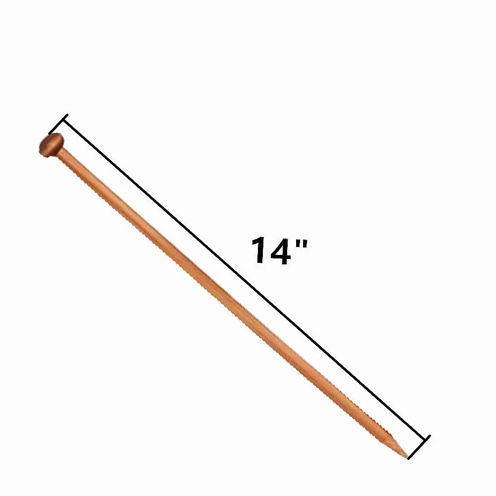 Упаковка из 18 Размер 36 13.8 ''(36/25 см) прямой бамбук Вязание иглы набор комплект 2.0