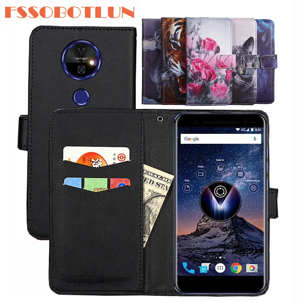 

FSSOBOTLUN 9 видов цветов для Logicom Volt-R чехол из искусственной кожи в стиле ретро откидной Чехол Магнитный Модный чехол-кошелек с подставкой