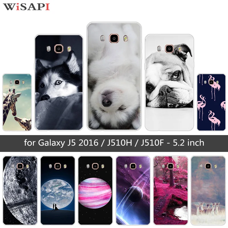 Для Samsung J5 2016 Чехол Мягкий силиконовый чехол Капа 5 2 &quotдля Galaxy j510 J5108 Doggy