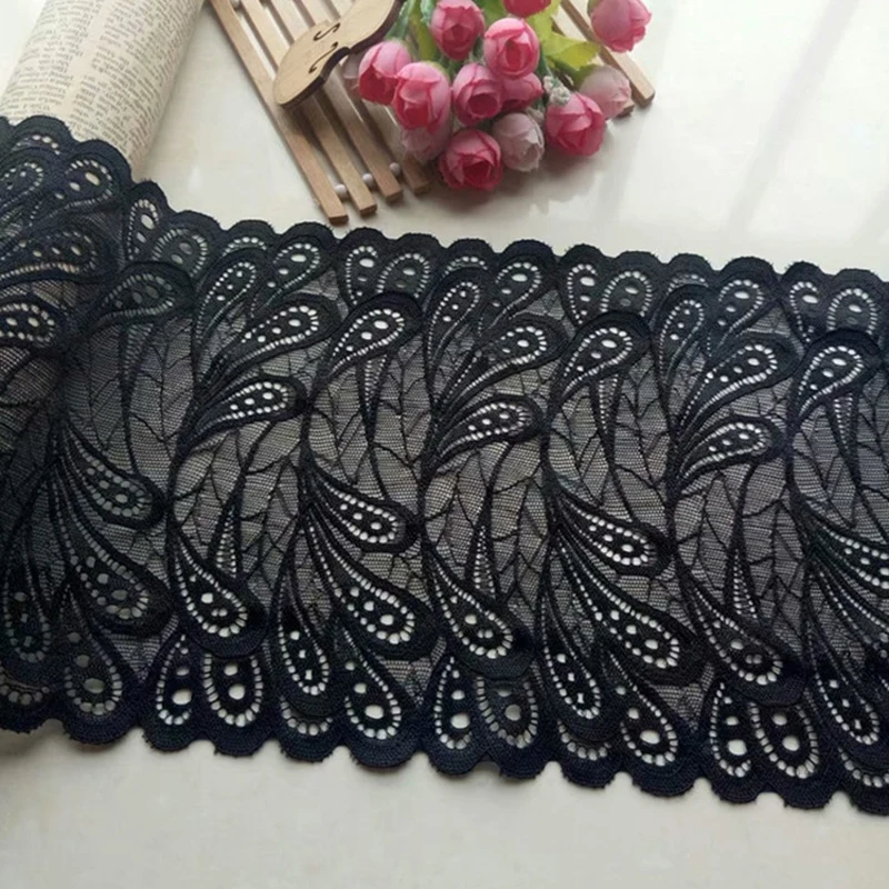 Эластичное белье из спандекса 3 метра кружевная аппликация в виде павлина для