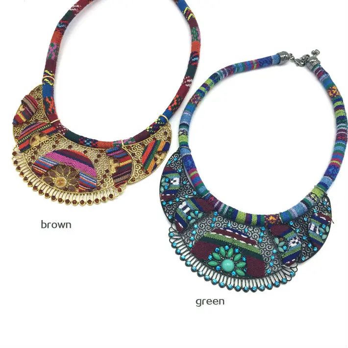 2017 женские Богемские ожерелья и кулоны хиппи эффектный Макси чокер ожерелье