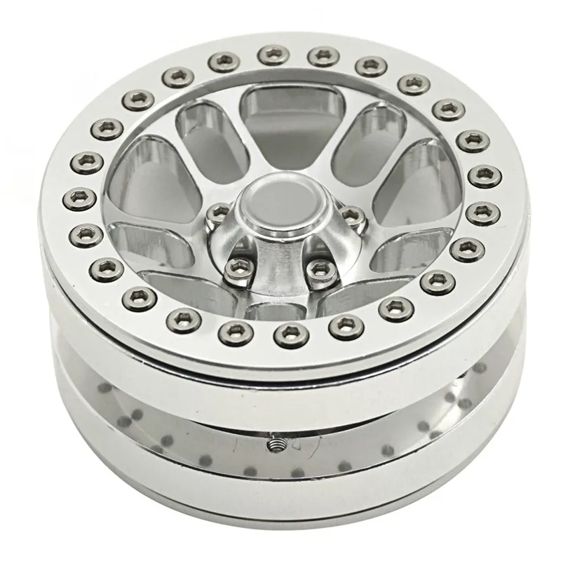 1 шт./4 шт. 9 дюймовые колесные диски Beadlock из сплава для 1/10 RC Crawler SCX10 F350 D90 #44|Детали и