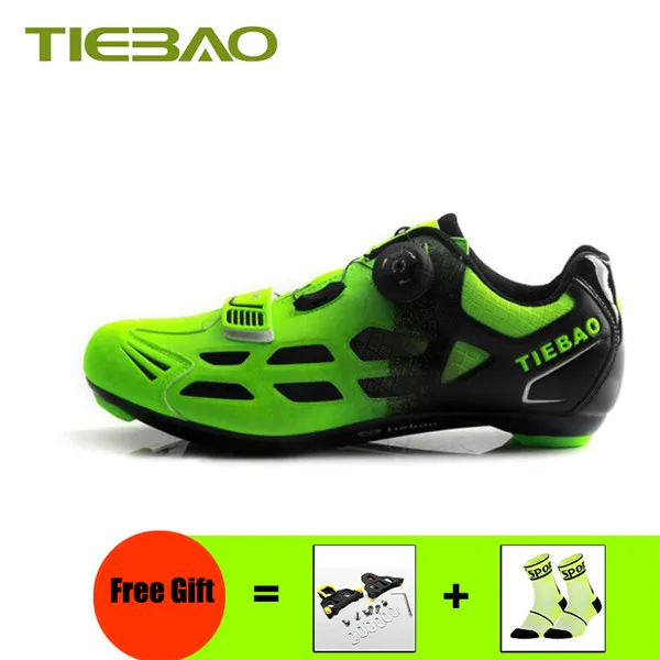 Cleats with 1259A G Tiebao sapatilha ciclismo самоблокирующиеся мужские wo мужские профессиональные велосипедные ботинки для шоссейного велосипеда обувь для верховой езды - Цвет: Cleats with 1259A G