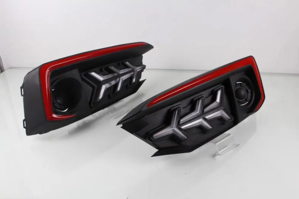 Дневной ходовой светильник для Honda Civic светодиодный DRL противотуманный фонарь с динамической поворотной сигнальной лампой для новой модификации Civic для стайлинга автомобилей