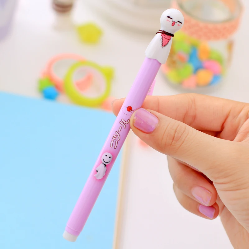 

3pcs Cartoon sunny doll gel pen for writing Black color 0.5mm ballpoint pens Office accessories School supplies Canetas EB272