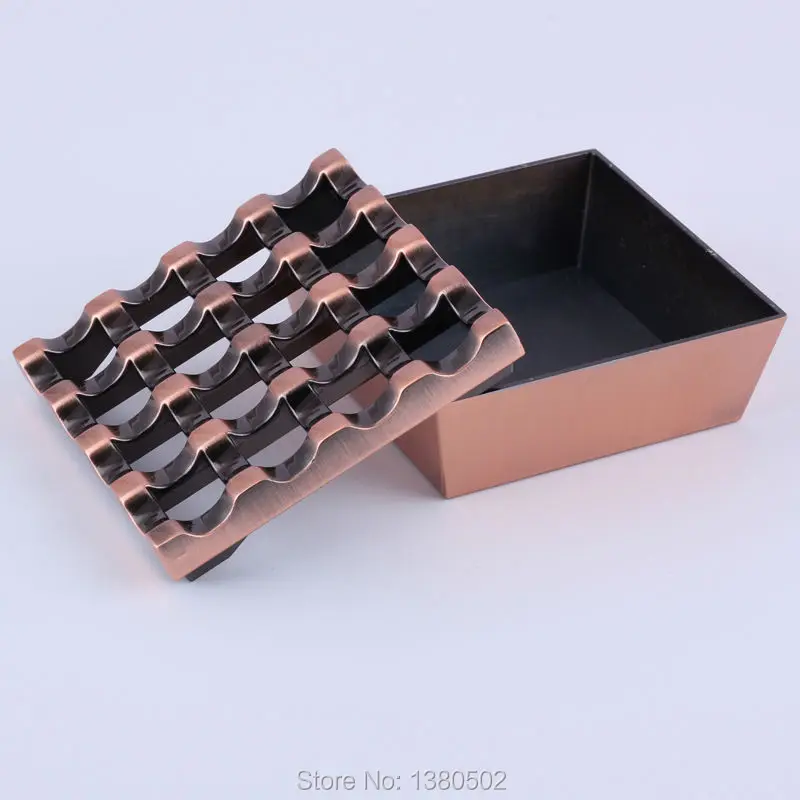 Горячая мода бронзовый цвет старинные пепельница металл ремесла стол украшения