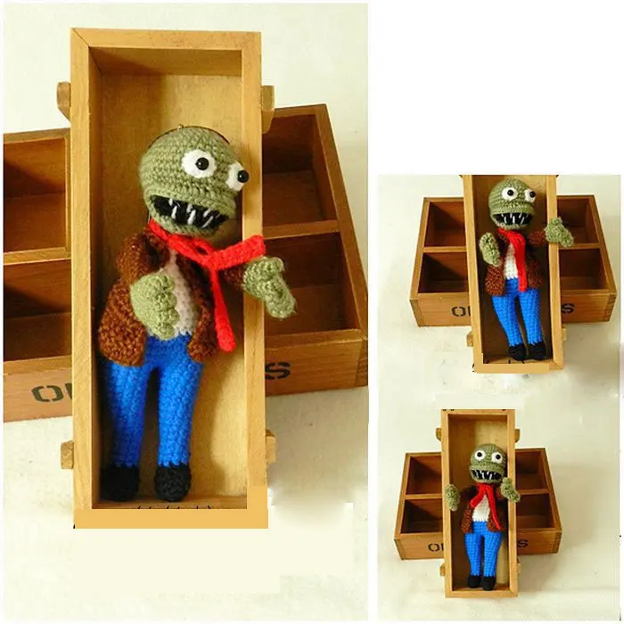 12*6 см Хэллоуин подарок зомби креативная кукла кулон крючком узор амигуруми