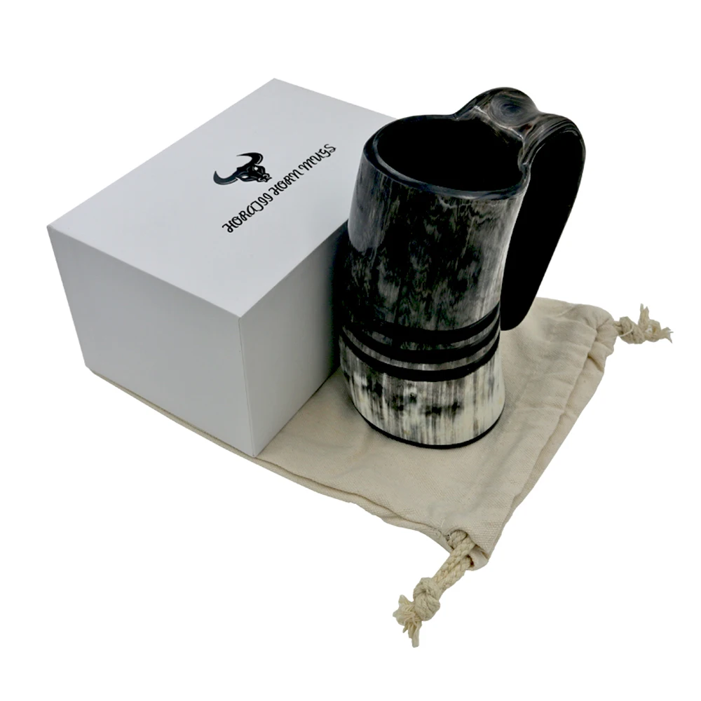 Кружка викинга рог для напитков Tankard подлинный средневековый Вдохновленный питьевой кружка-натуральный бычий Рог кружка