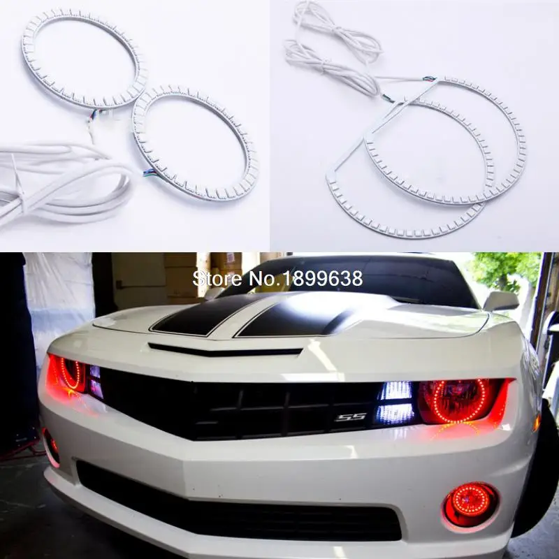 7 Цвет с несколькими цветами RGB комплект светодиодов глаза ангела Дистанционный