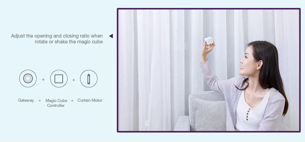 AQara B1 беспроводной умный моторизованный Электрический мотор для занавесок WiFi/Voice/App пульт дистанционного управления Умный дом мотор для занавесок