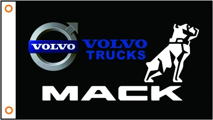 Флаг автомобиля пользовательский флаг автомобиля VOLVO грузовики Мак баннер 3x5ft полиэстер 101