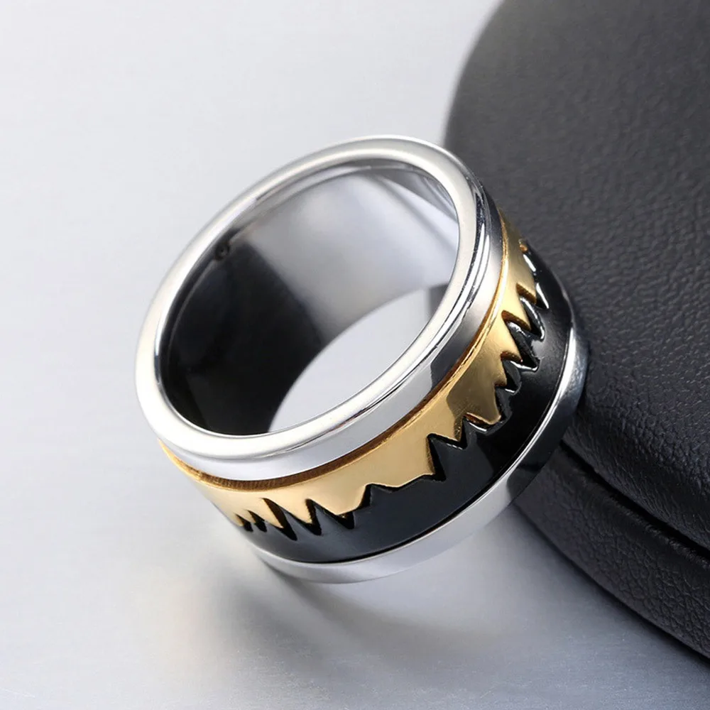 Stainless Steel bracelet Overlord Thick Chunky Bicycle Motorcycle Chain Men Finger Band Ring for Man Set | Украшения и аксессуары