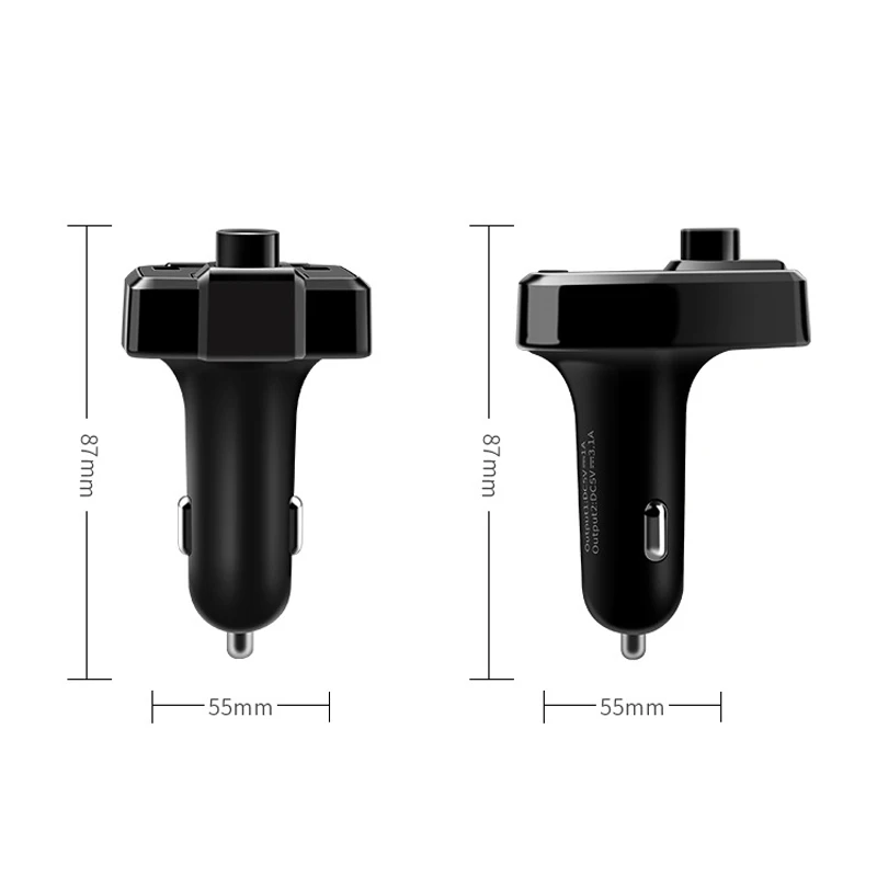 Новое горячее беспроводное Bluetooth FM автомобильное зарядное устройство с ручными