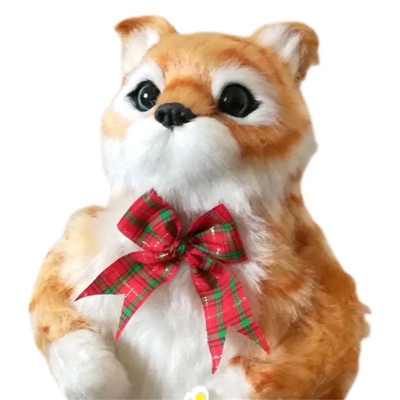 30 см Новогодние и рождественские игрушки для детей подарок электронная кошка