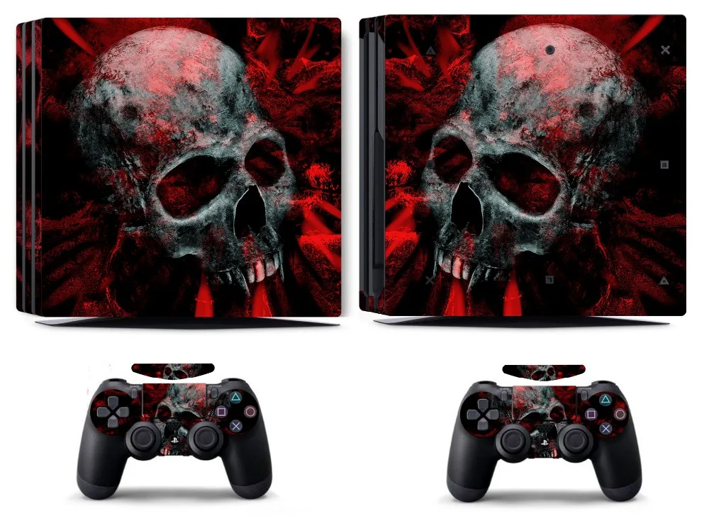 Череп 251 PS4 PRO Skin Pro Наклейка виниловая кожа для Sony PlayStation 4 и 2 контроллера Скины |